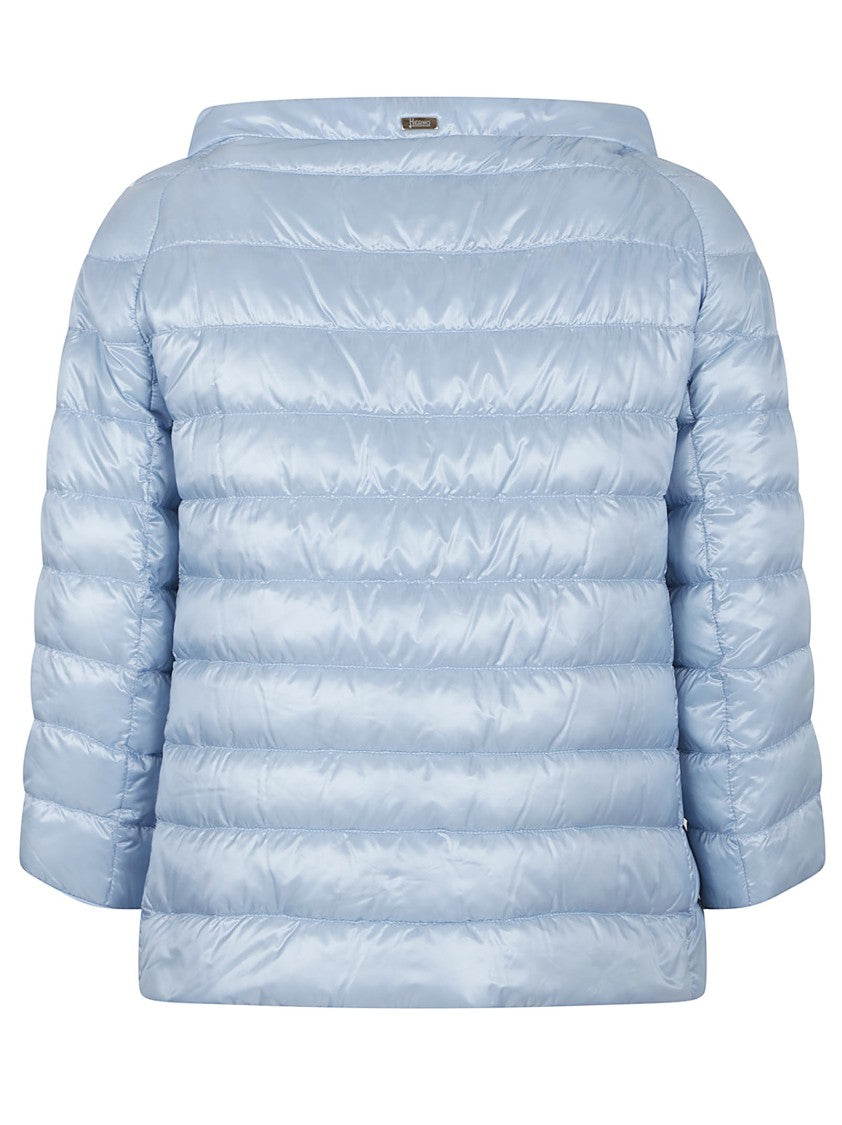 Herno Lightweight Padded Jacket With Boat Neckline