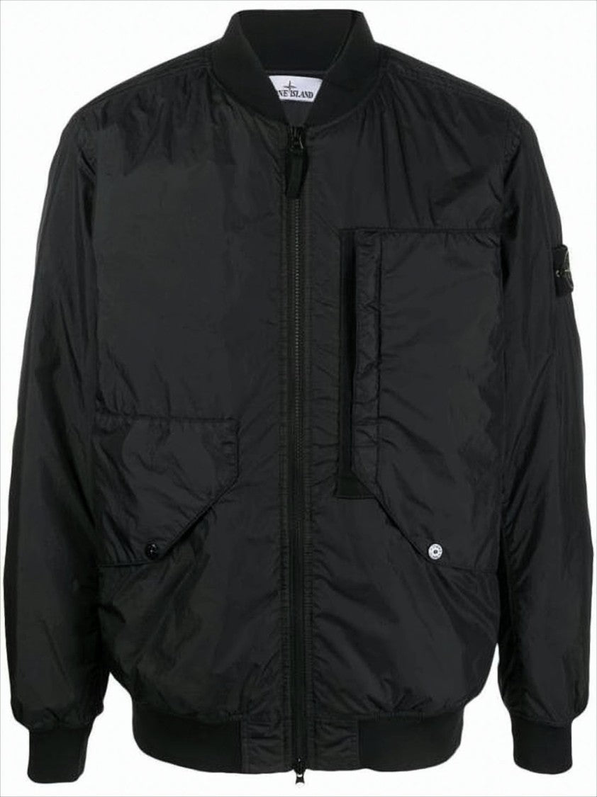 Stone Island Padded Jacket With Front Zip Closure