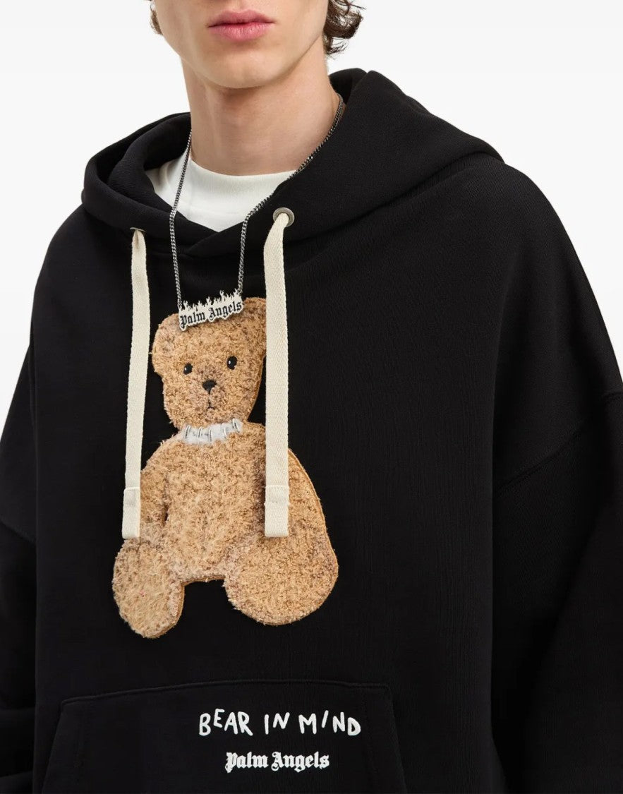 Palm Angels Bear In Mind Logo Hoodie