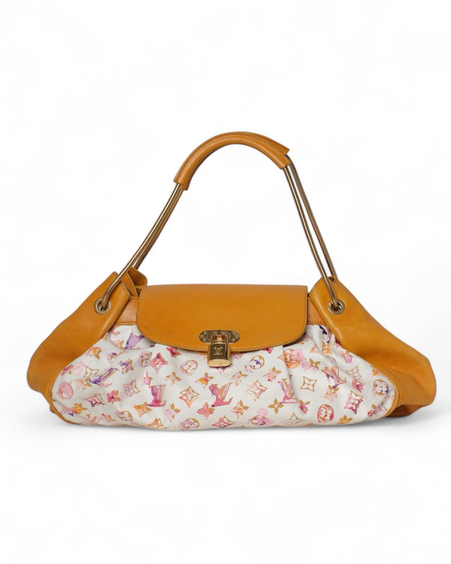 Louis Vuitton Limited Edition Aquarelle Leather Shoulder Bag