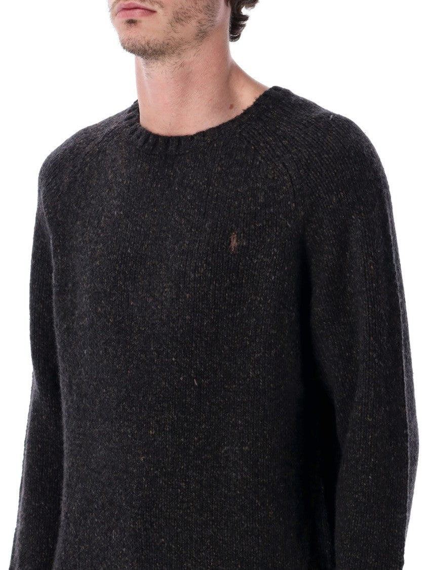 Polo Ralph Lauren Donegal Knit Crewneck Sweater With Textured Design