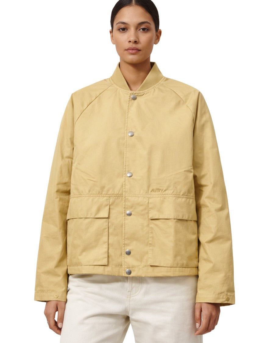 Autry Cropped Nylon Biscuit Women’S Jacket
