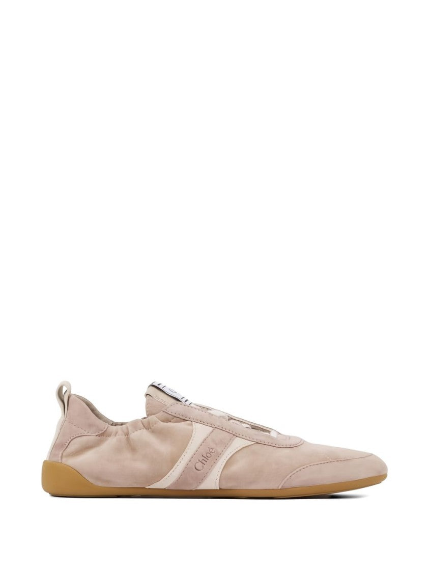 Chloé Matte Finish Flat Shoes With Elasticized Sides