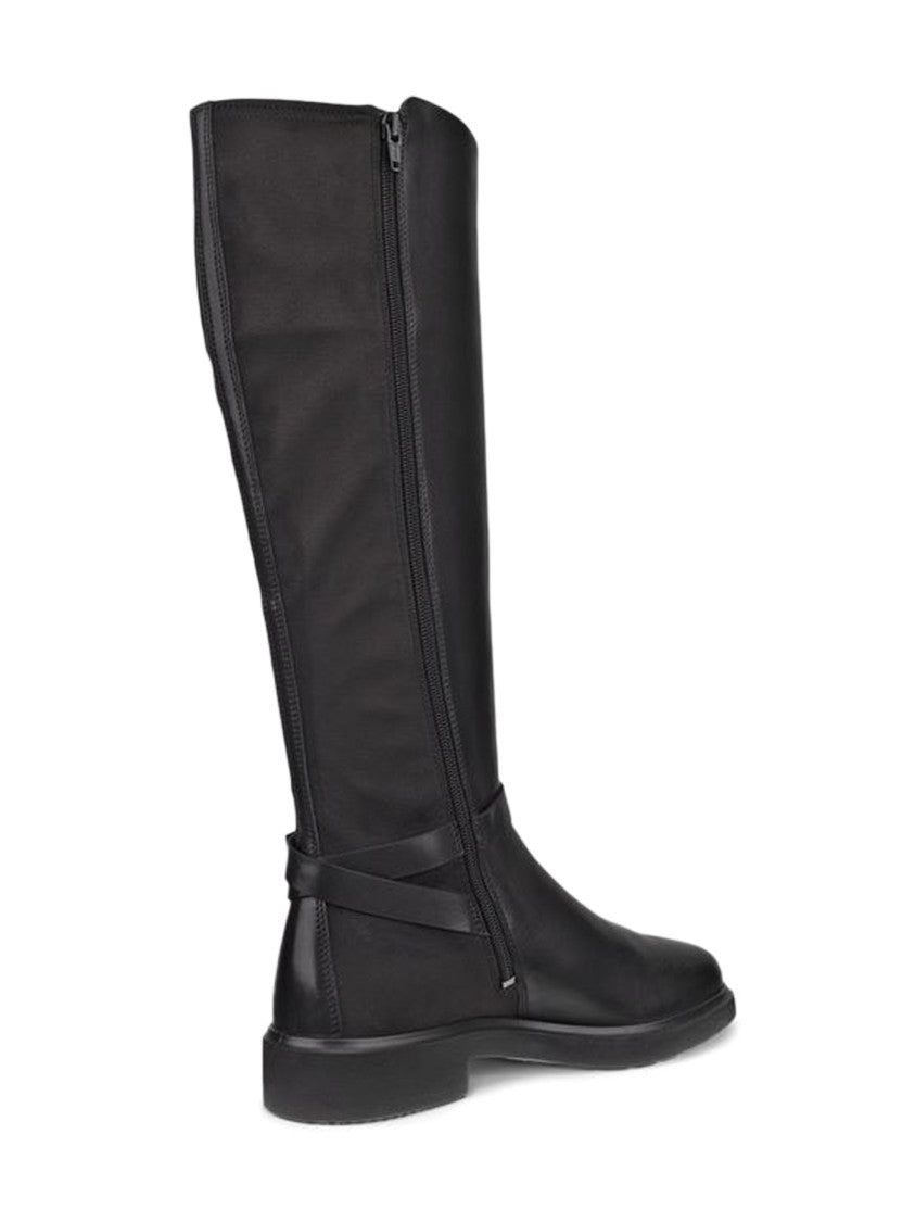 Ecco Polished Black Tall Boots