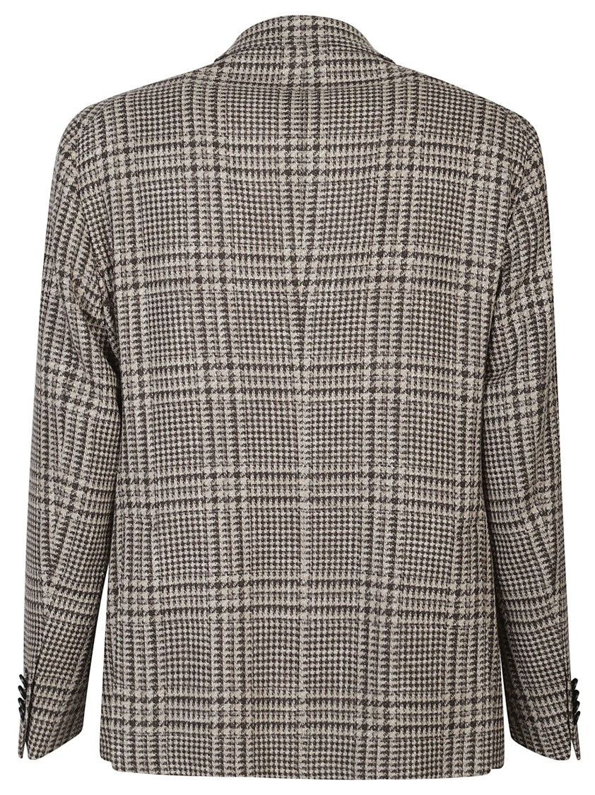 Tagliatore Montecarlo Checkered Virgin Wool Blazer