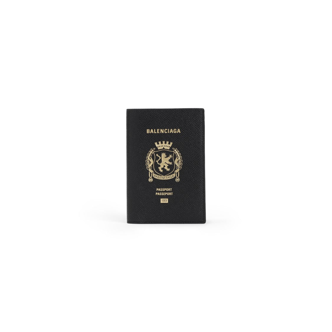 Balenciaga Grained Calf Leather Passport Holder