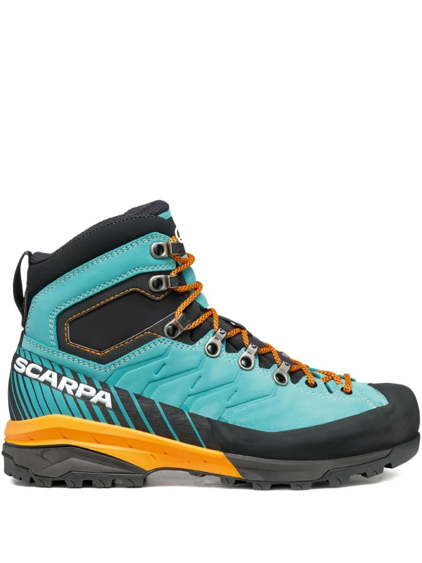 Scarpa High-Top Sneakers With Turquoise Upper