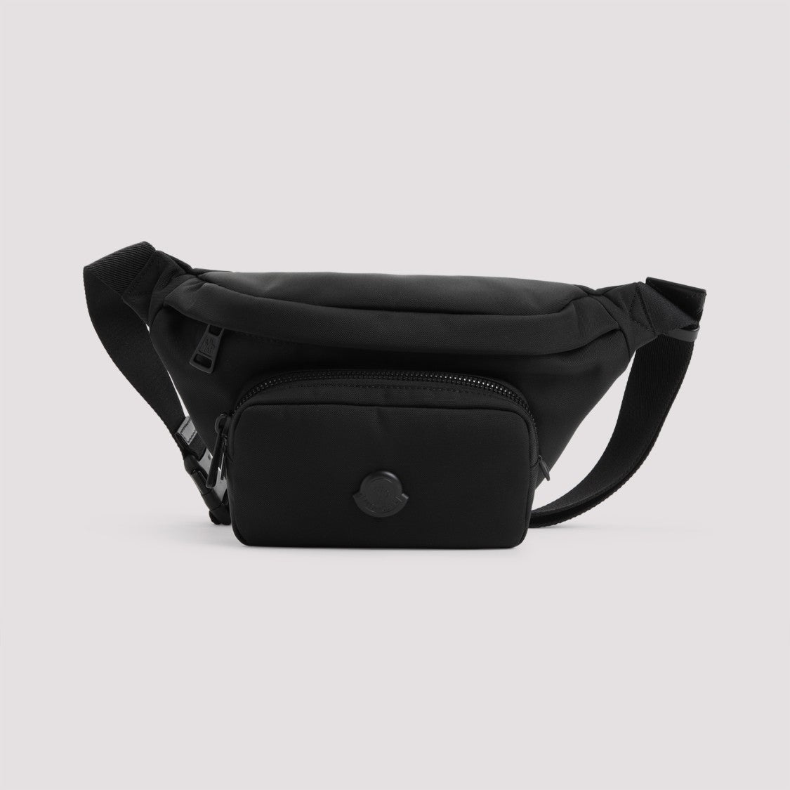 Moncler Streamlined Black Belt Bag