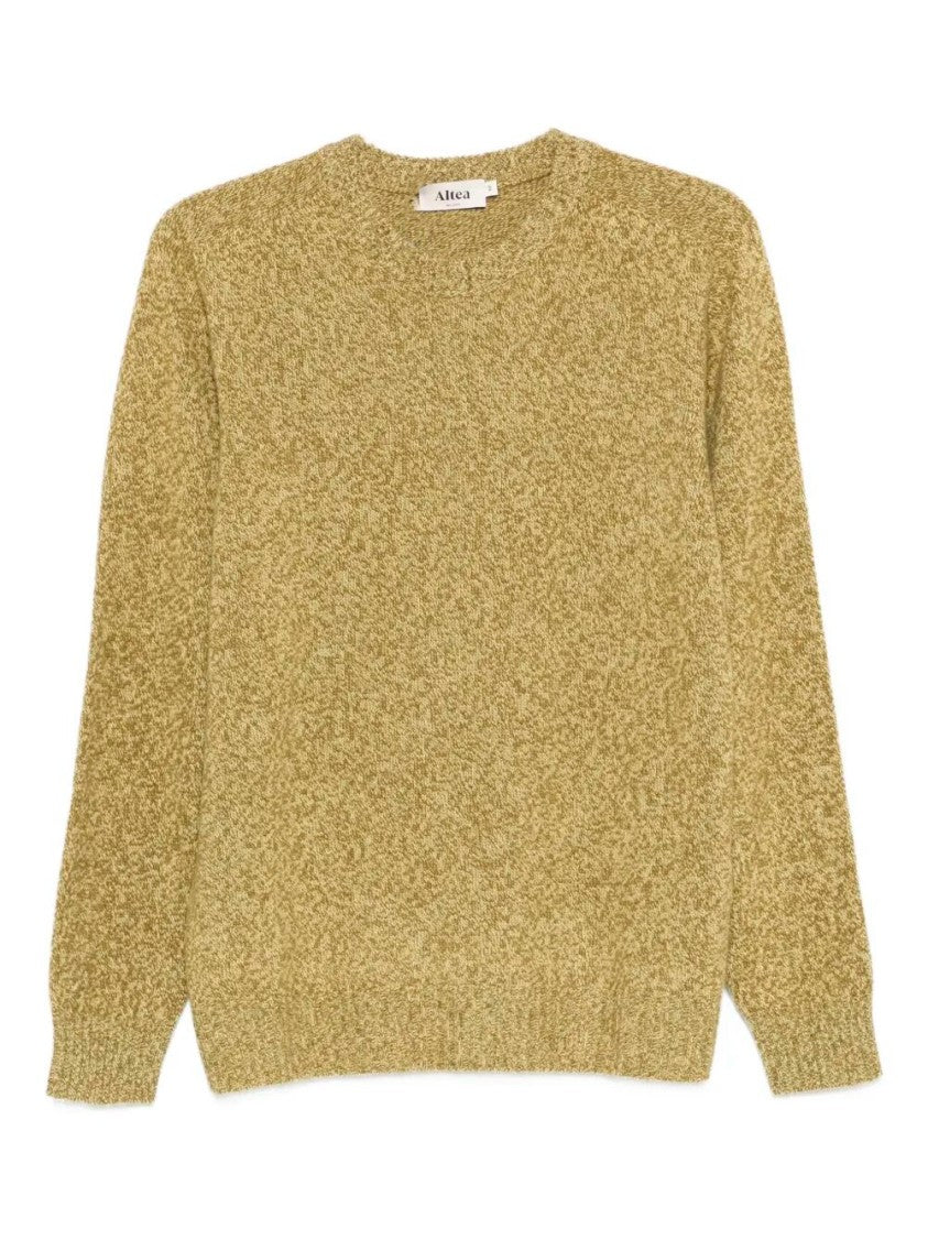Altea Textured Knit Long Sleeve Crew-Neck Sweater