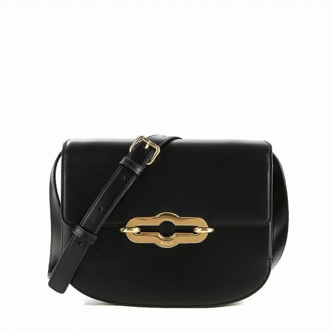 Mulberry Structured Calf Leather Crossbody Bag With Gold-Tone Clasp
