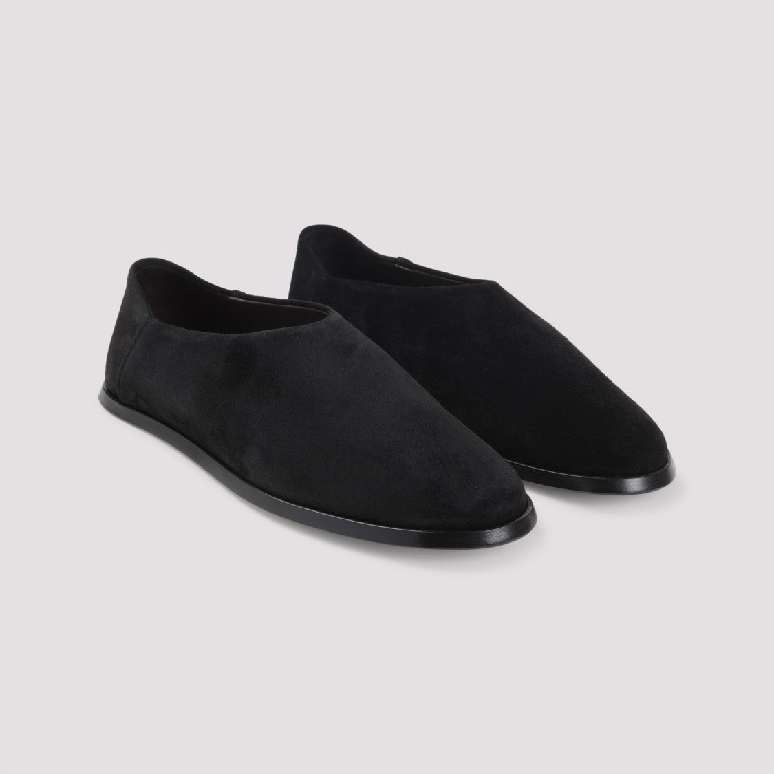 Fear Of God Black Suede Slip-On Sneakers