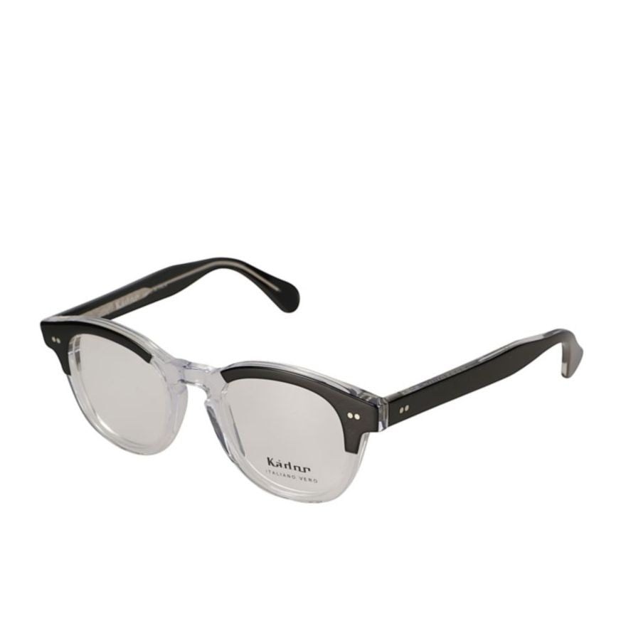 Kador Boston/N Round Frame Sunglasses With Transparent Lower Half