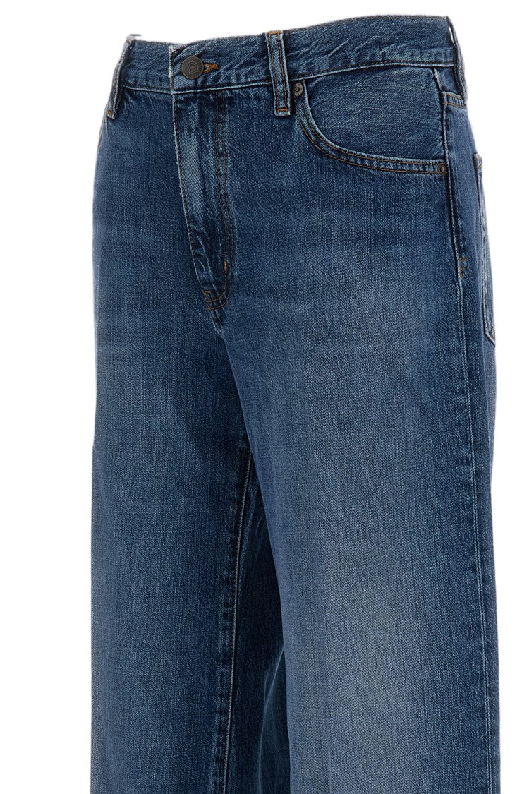 Frame Relaxed-Leg Mid-Rise Jeans