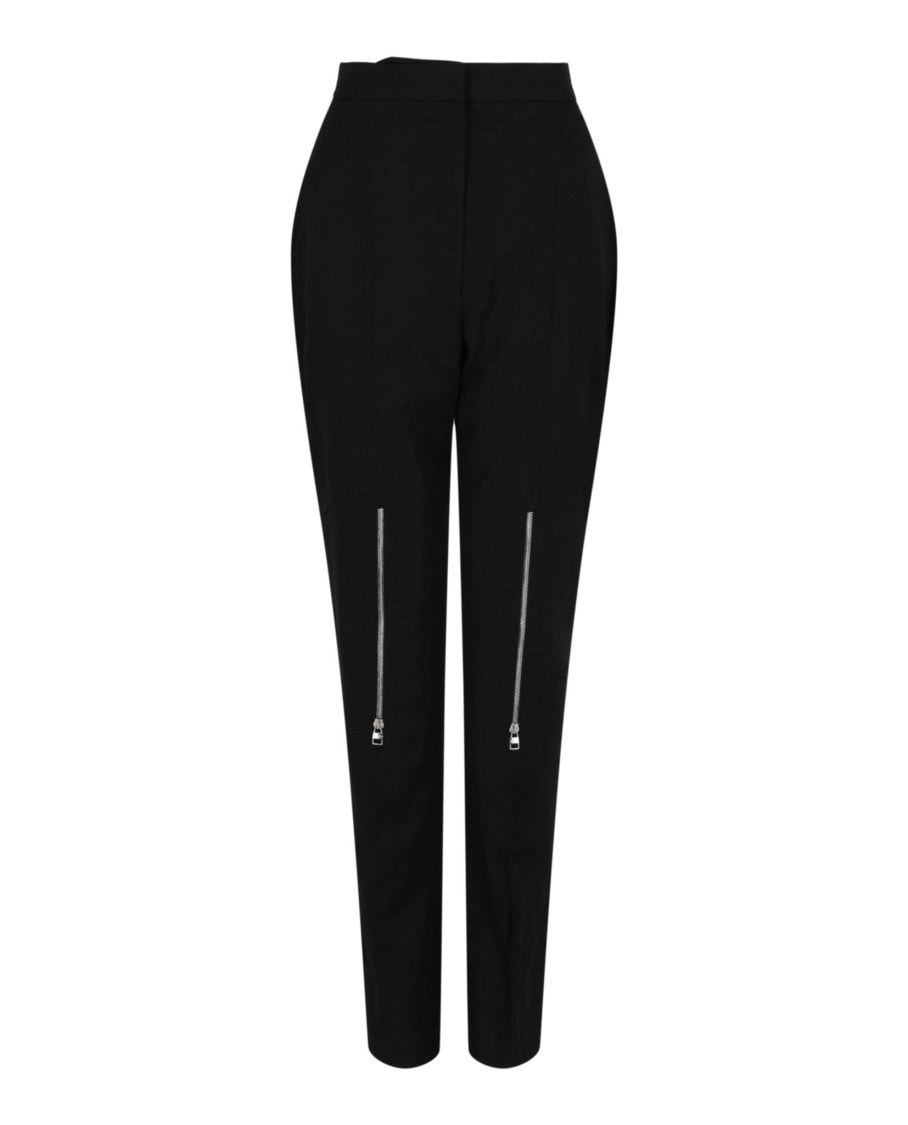 Alexander Mcqueen High-Rise Tapered Zip Leg Pants