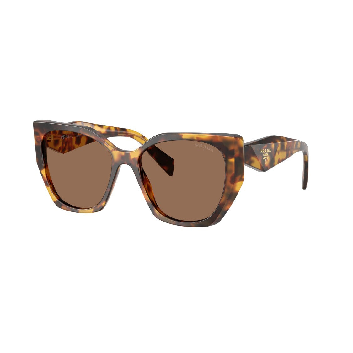 Prada 0Pr 19Zs Oversized Square Tortoiseshell Sunglasses