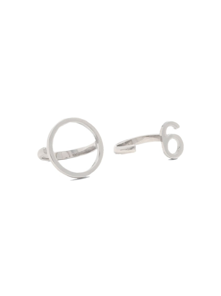 Maison Margiela 6 Logo Set Of 2 Rings