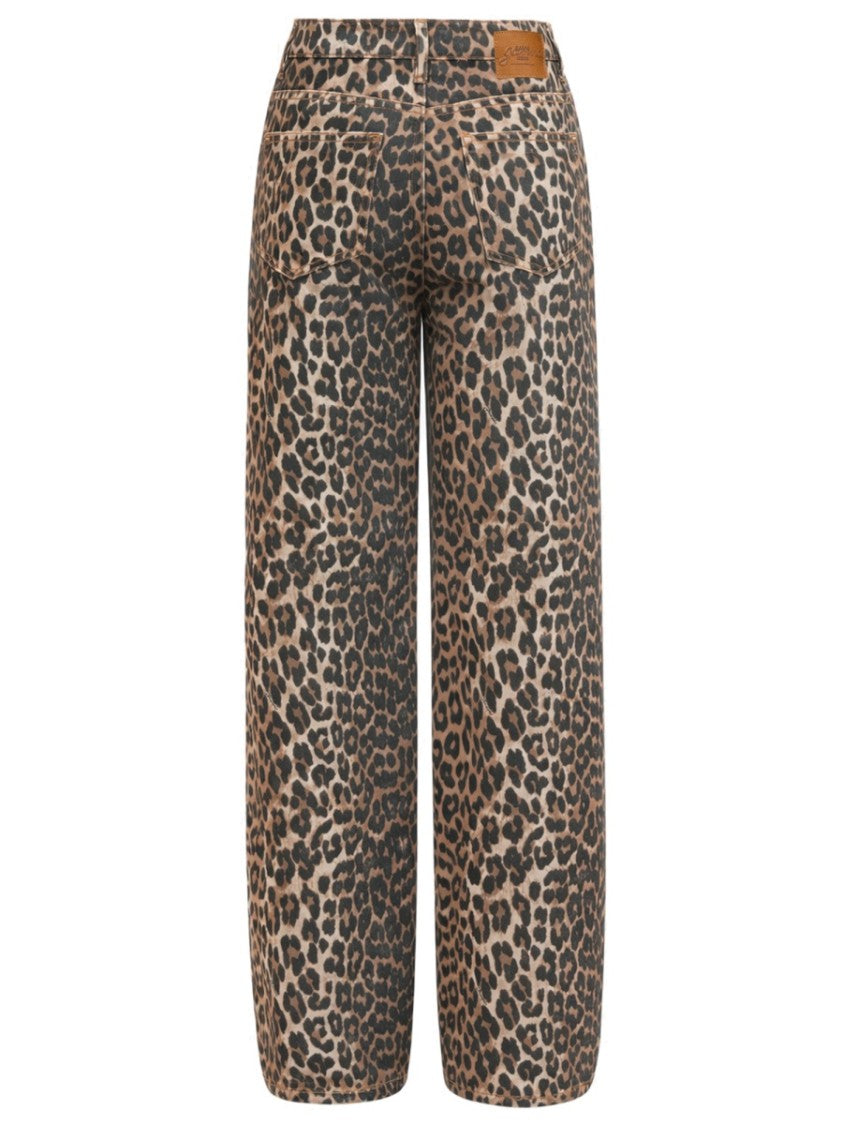 Ganni Lari All-Over Leopard Jeans