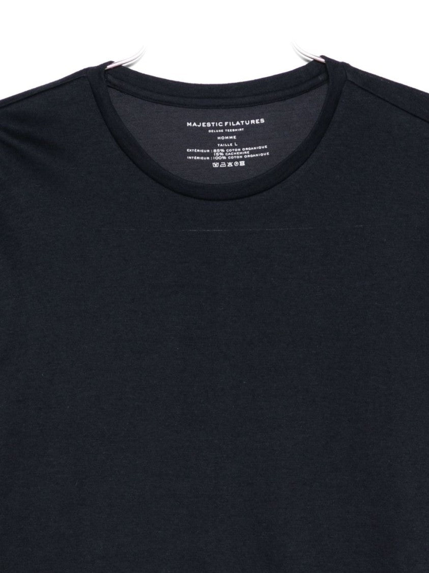 Majestic Filatures Crew Neck Long-Sleeve T-Shirt In Cashmere