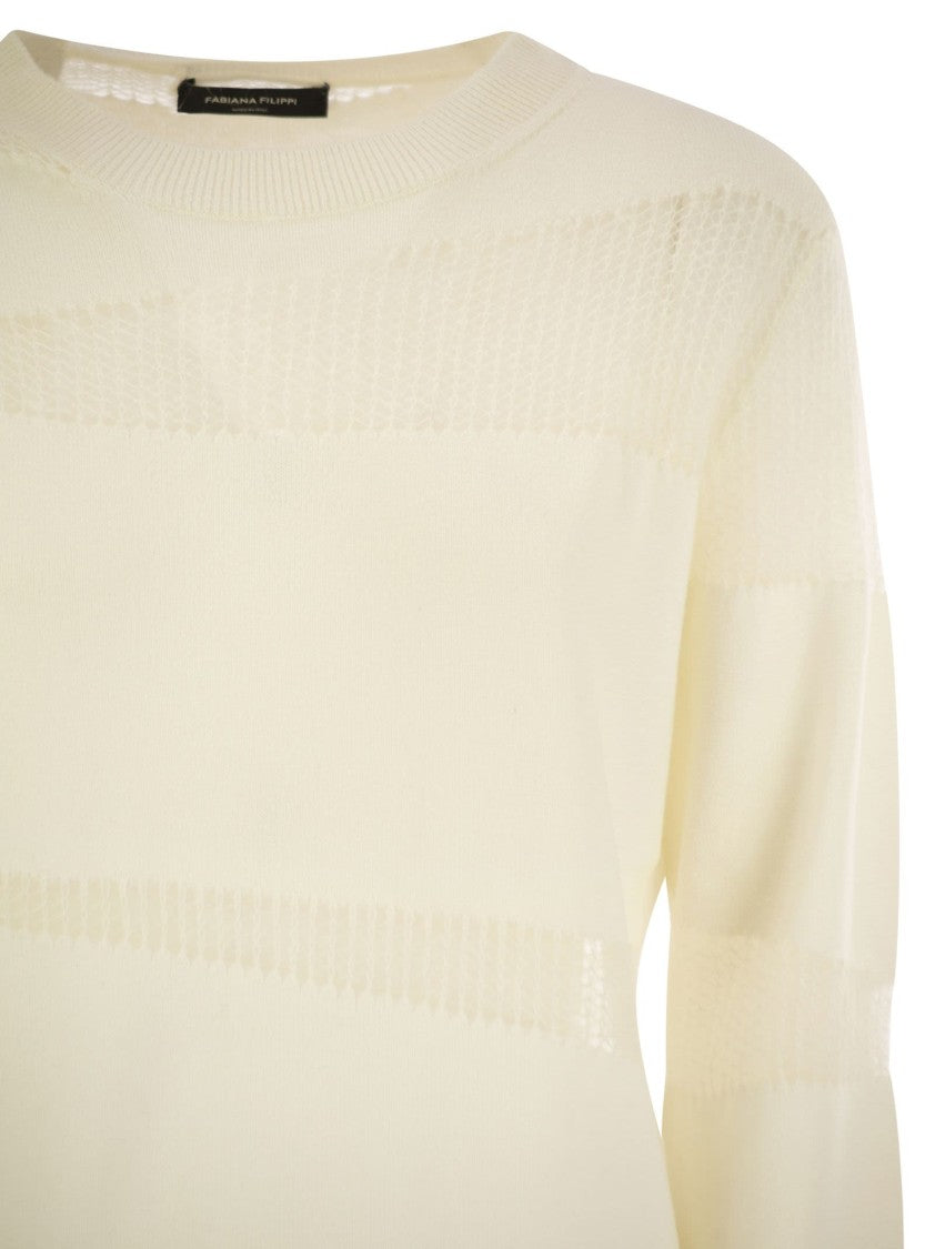Fabiana Filippi Platinum Boat Neck Sweater