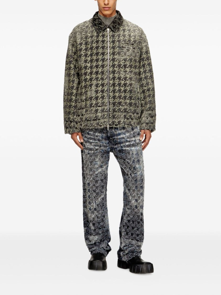 Diesel Grey Houndstooth Jacket