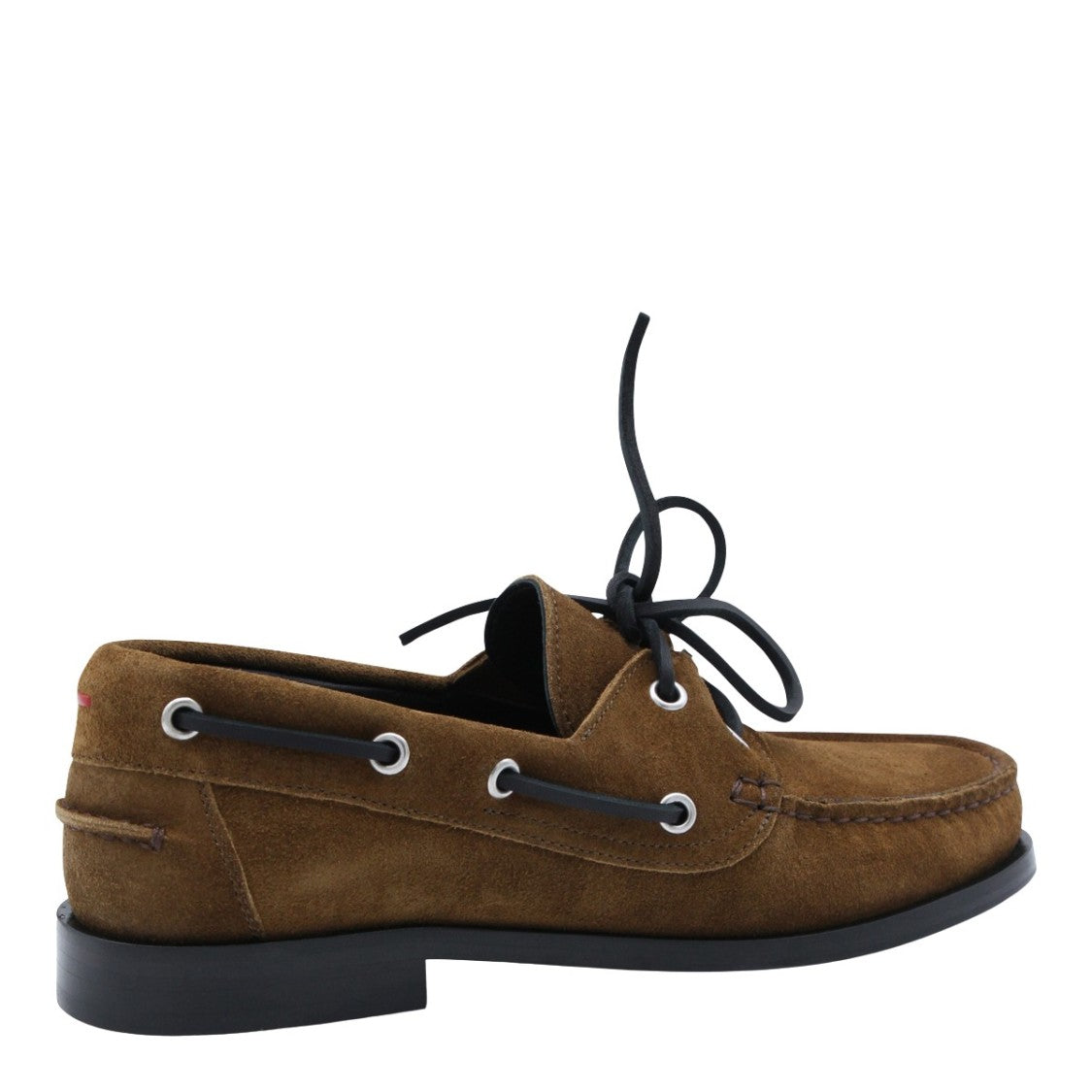 Aeydē Classic Moccasin-Inspired Flat Shoes With Lace-Up Detailing