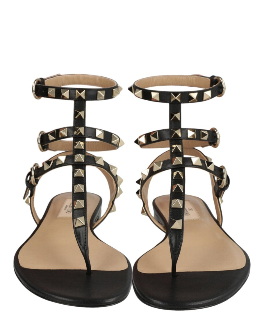Valentino Rockstud Caged Flat Sandals