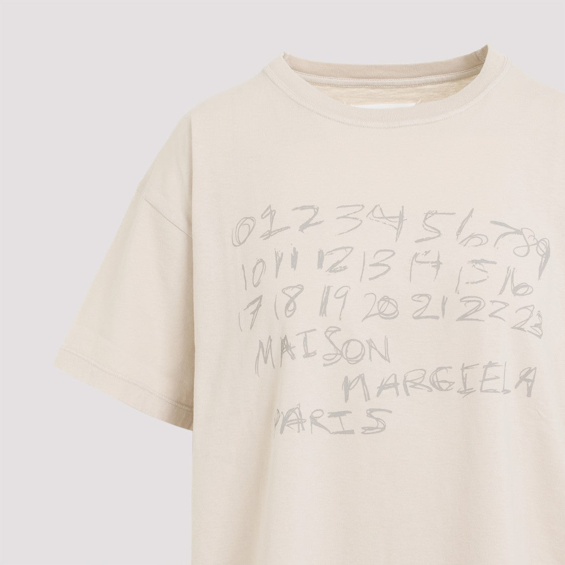 Maison Margiela Classic Fit Cotton T-Shirt With Print