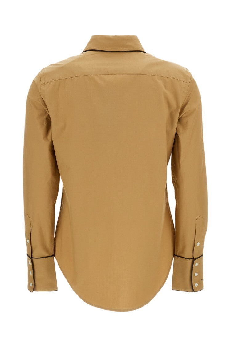 Polo Ralph Lauren Beige Classic Cut Cotton Shirt