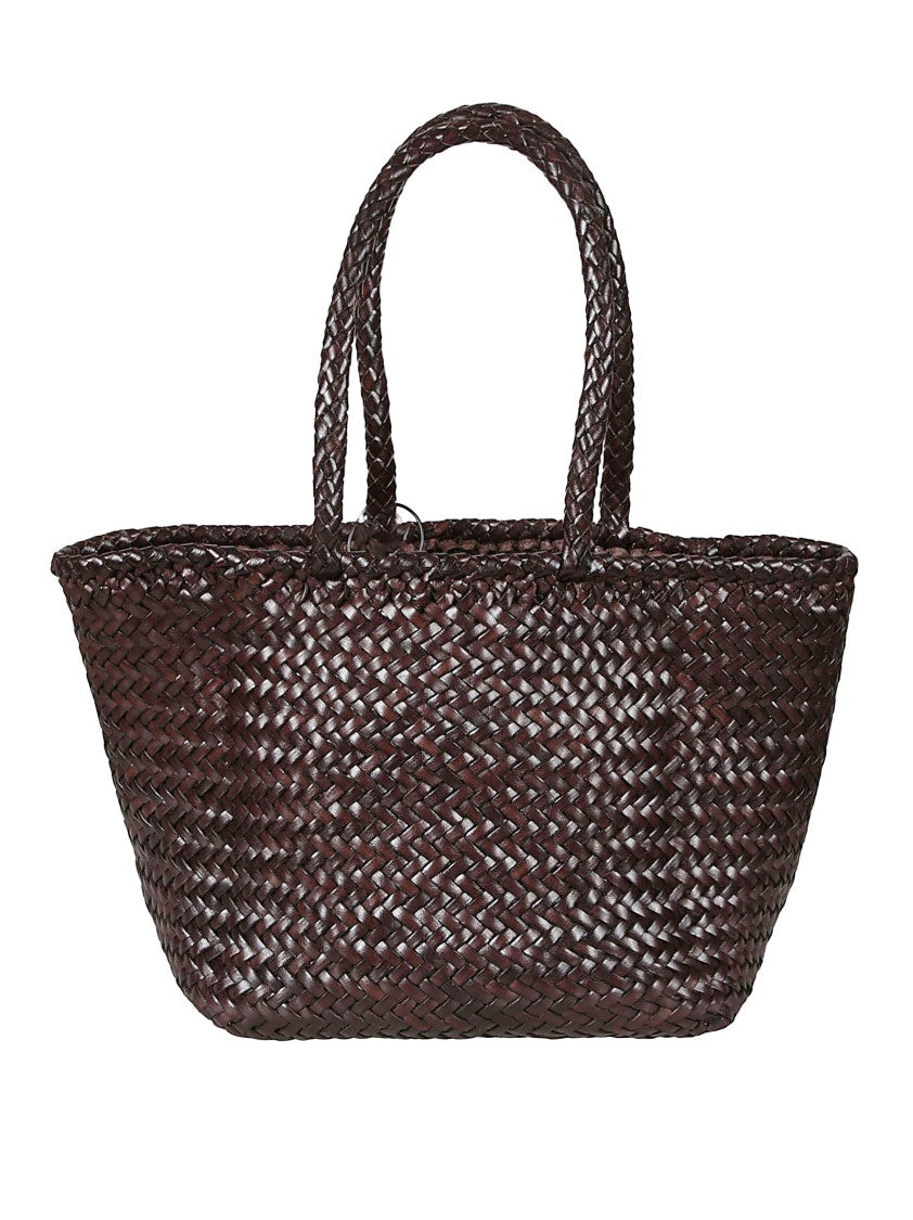 Dragon Diffusion Handwoven Basket-Style Buffalo Calf Leather Bag