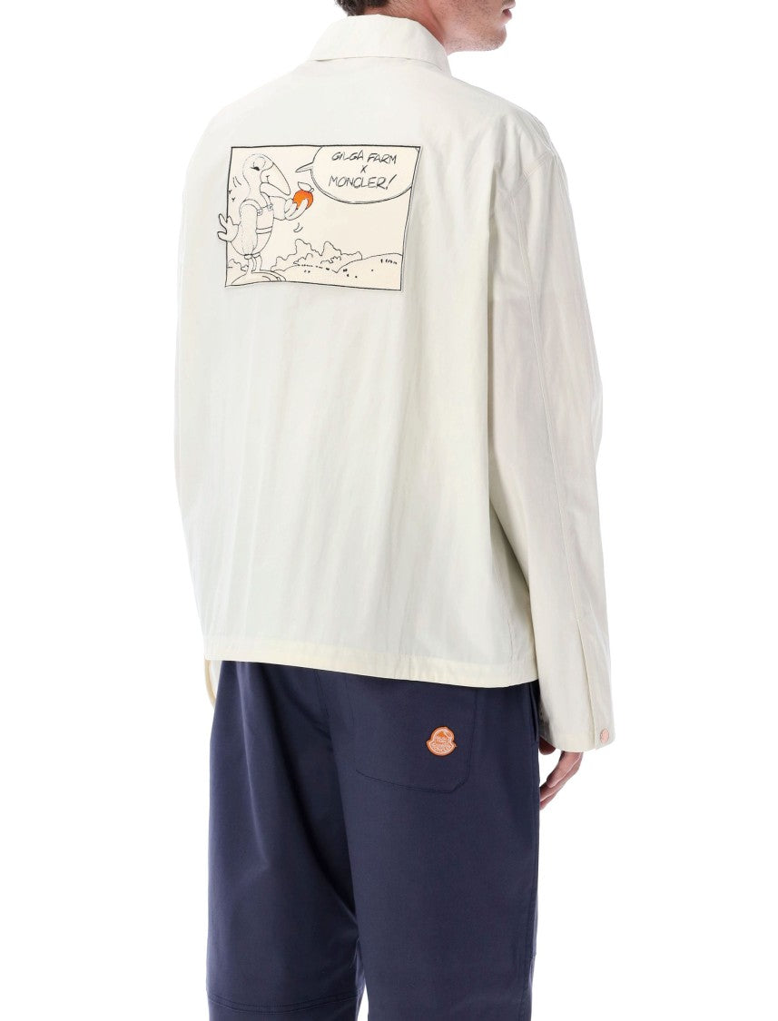 Moncler X Donald Glover Satsuma Embroidered Patch Off-White Jacket