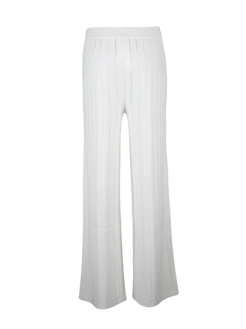 Mm By Max Mara Ribbed Knit Jumpsuit With Wide-Leg Silhouette