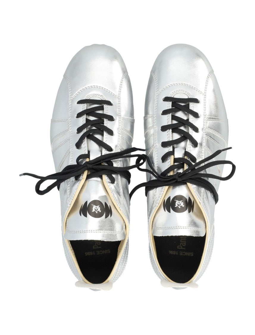 Pantofola D'oro 540 Football Inspired Silver Leather Sneakers