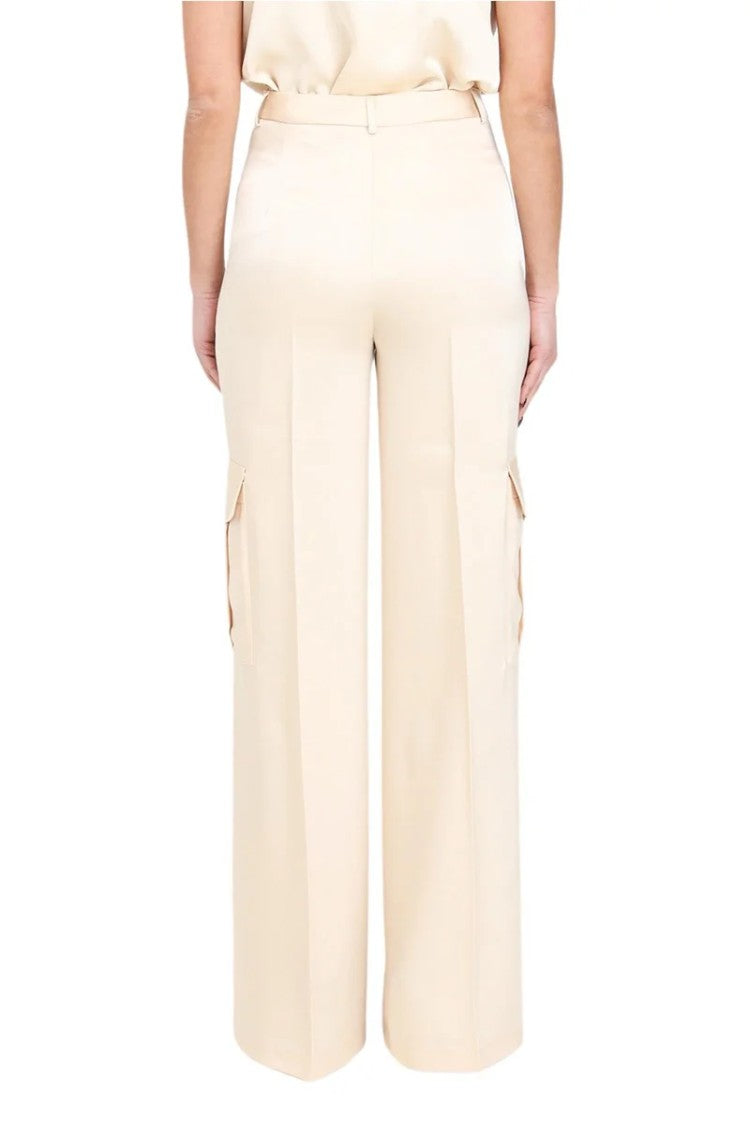 Simona Corsellini Polyester Trousers - Beige