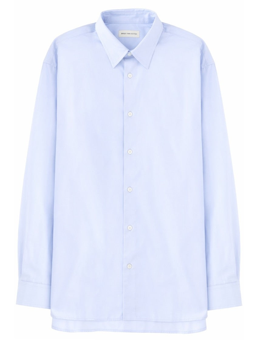 Dries Van Noten Light Blue Croom Cotton Shirt