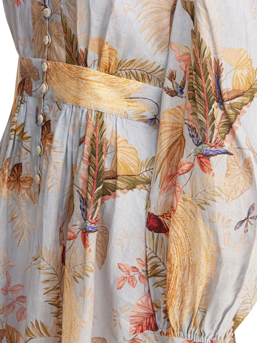 Zimmermann Ascension Plunge Mini Dress