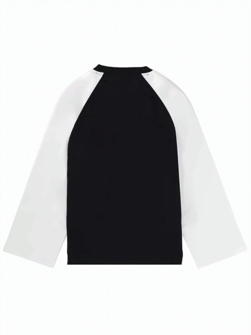 Ganni Long-Sleeve Black Organic Cotton Top