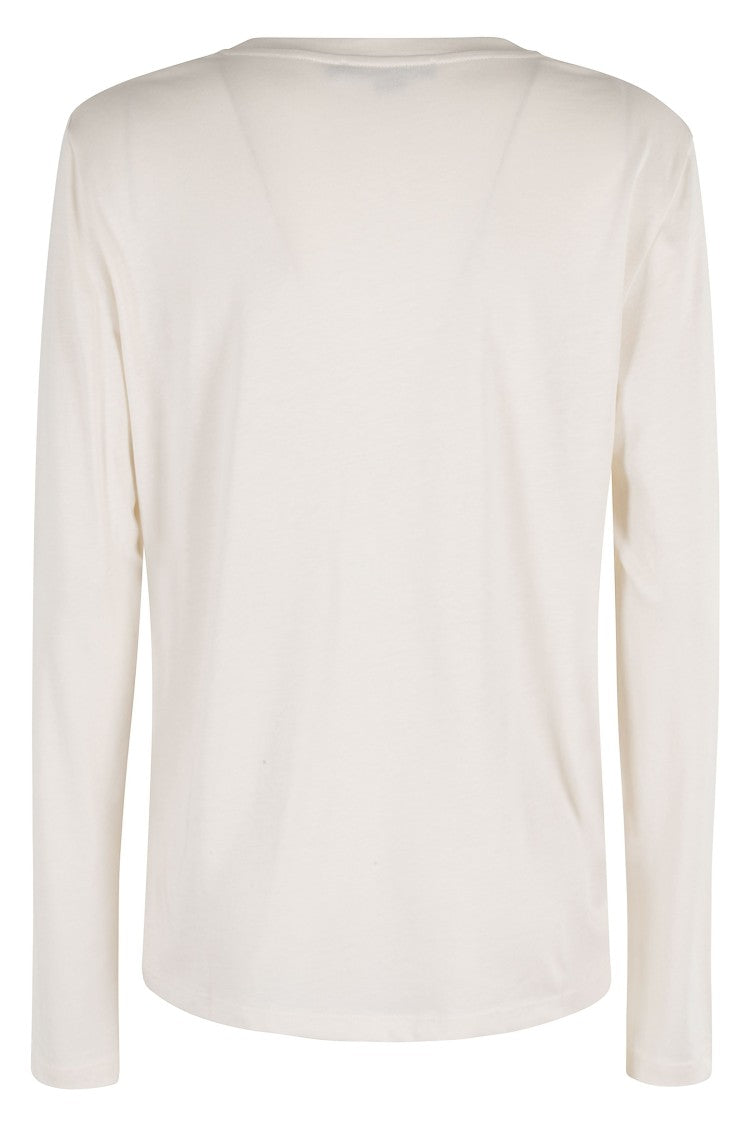 Seventy Cream Double-Layered Cotton-Silk Crewneck Sweater