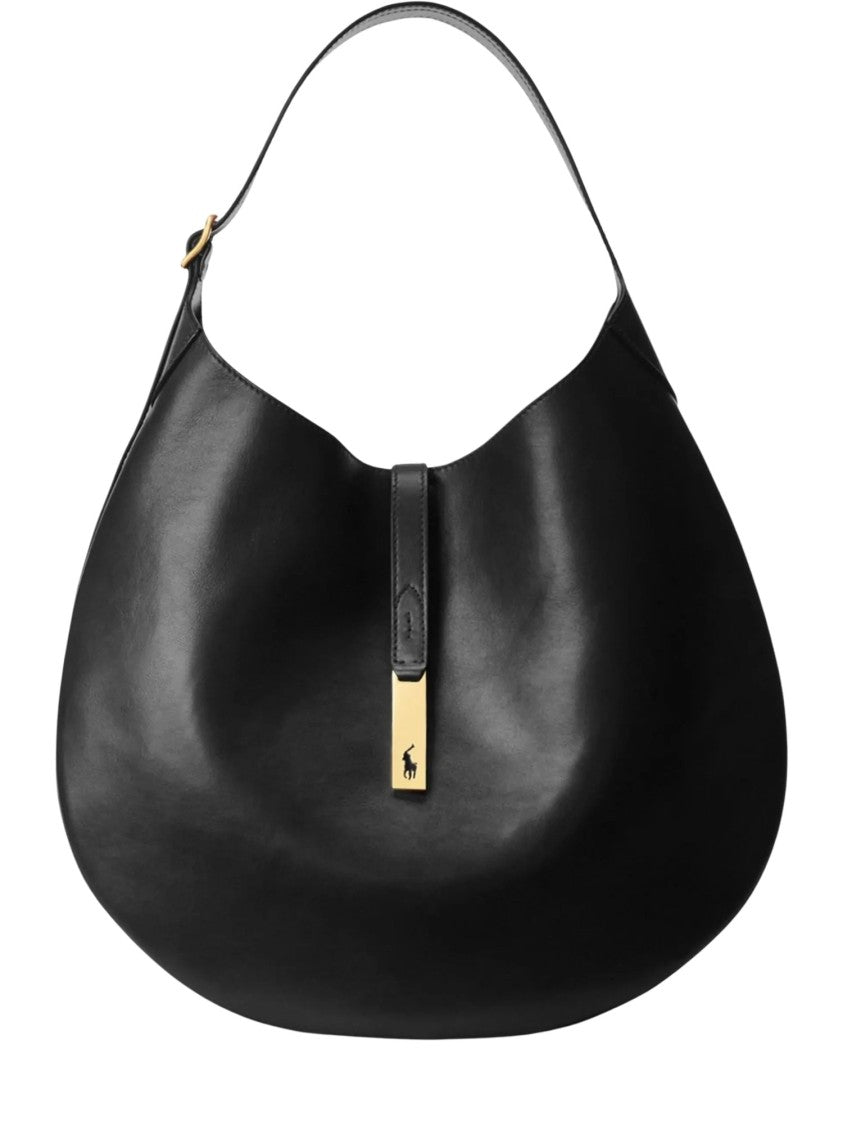 Polo Ralph Lauren P Id Shldr Crescent-Shaped Leather Medium Shoulder Bag