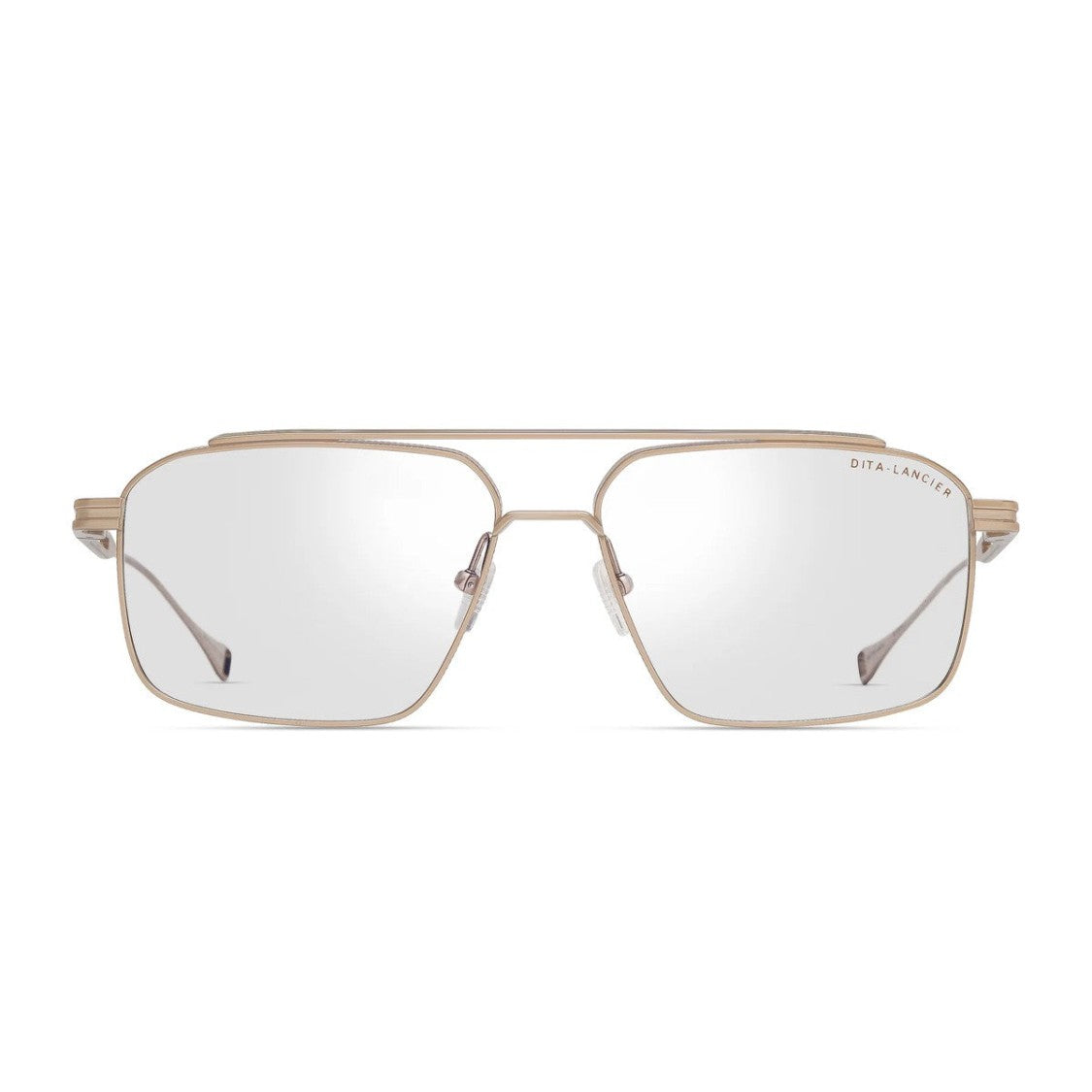 Dita Lancier Gold Lsa Dlx134 Titanium Square Eyeglasses