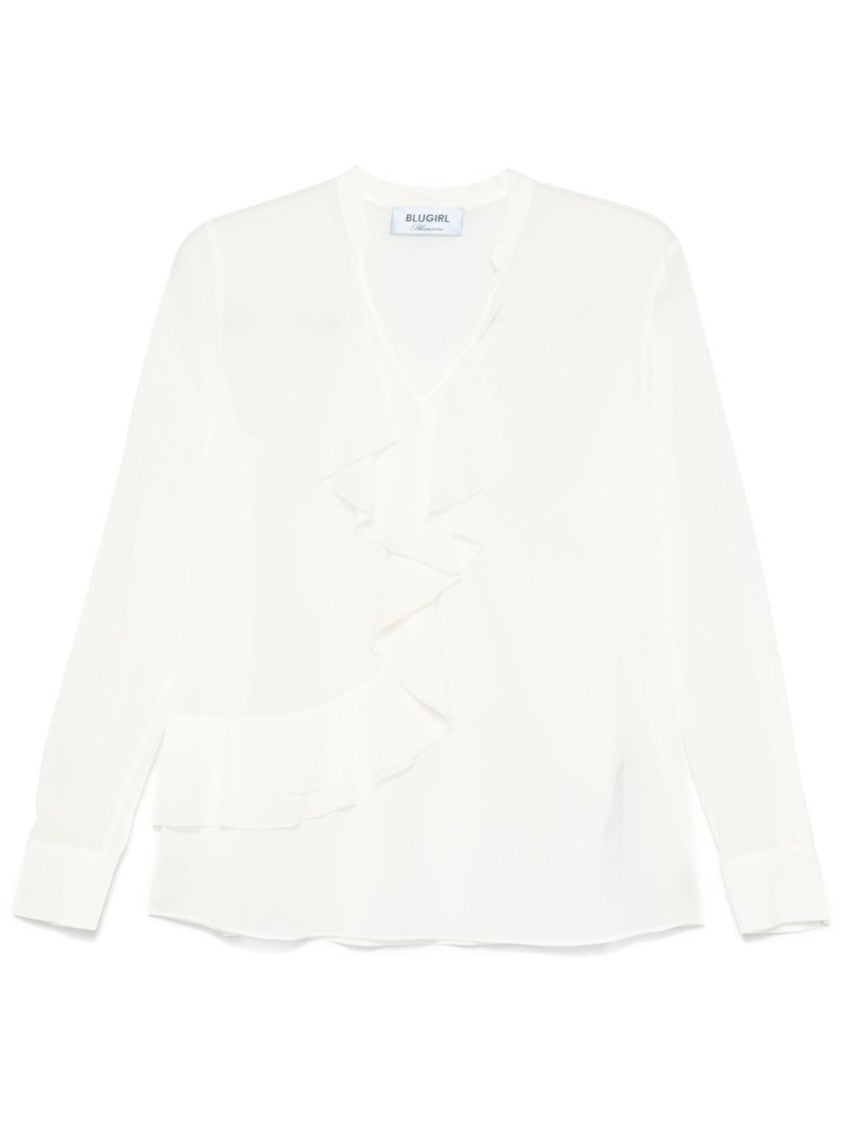 Blugirl V-Neck Long Sleeve Shirt