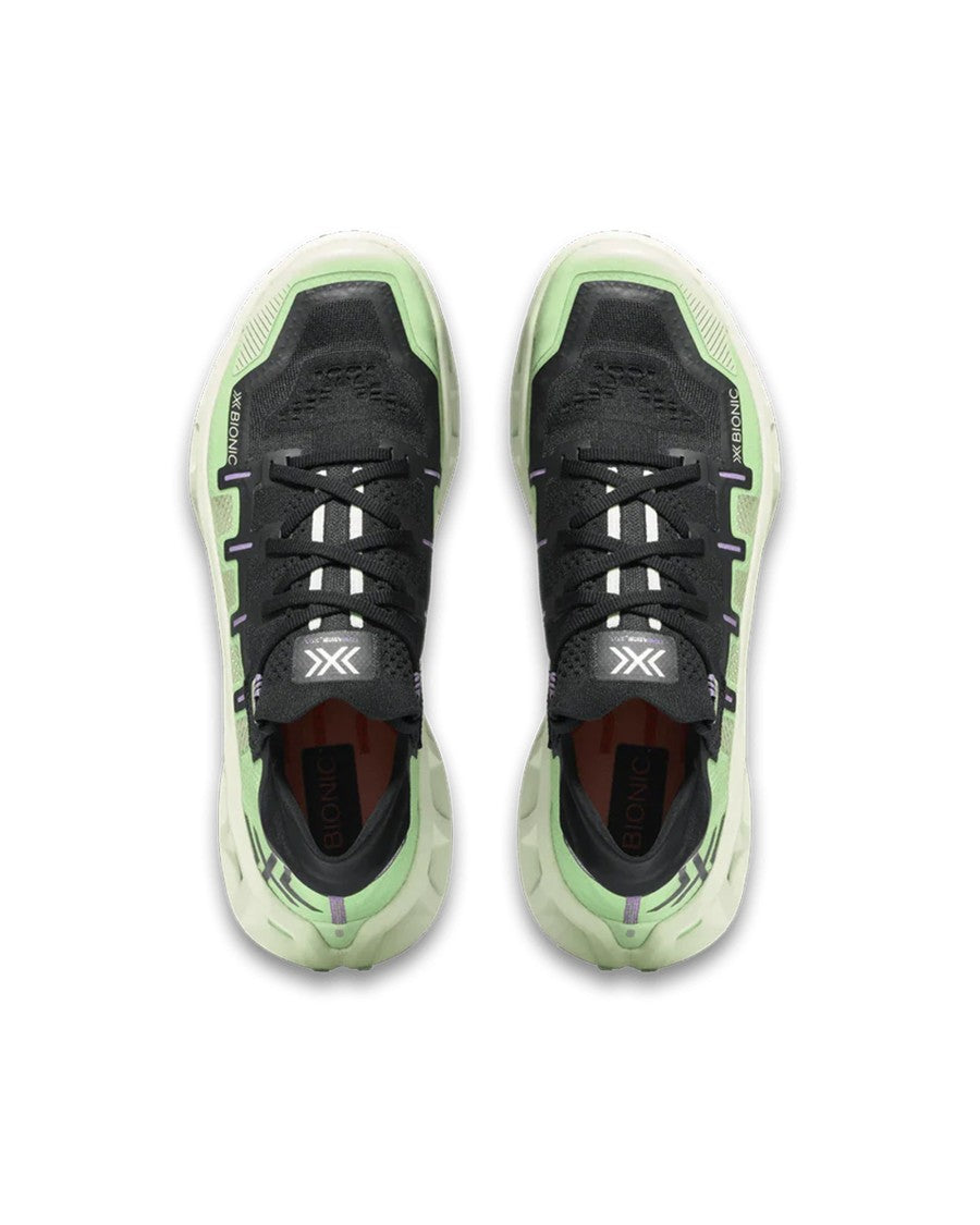 X-Bionic High-Performance White And Black Sneakers With Speedframe Pro Construction