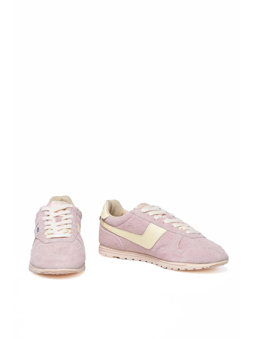 Autry Pink Suede Leather Sneakers
