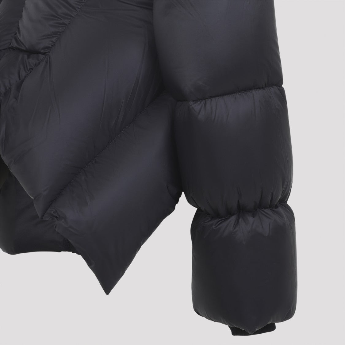 Rick Owens Sculptural Black Down Coat