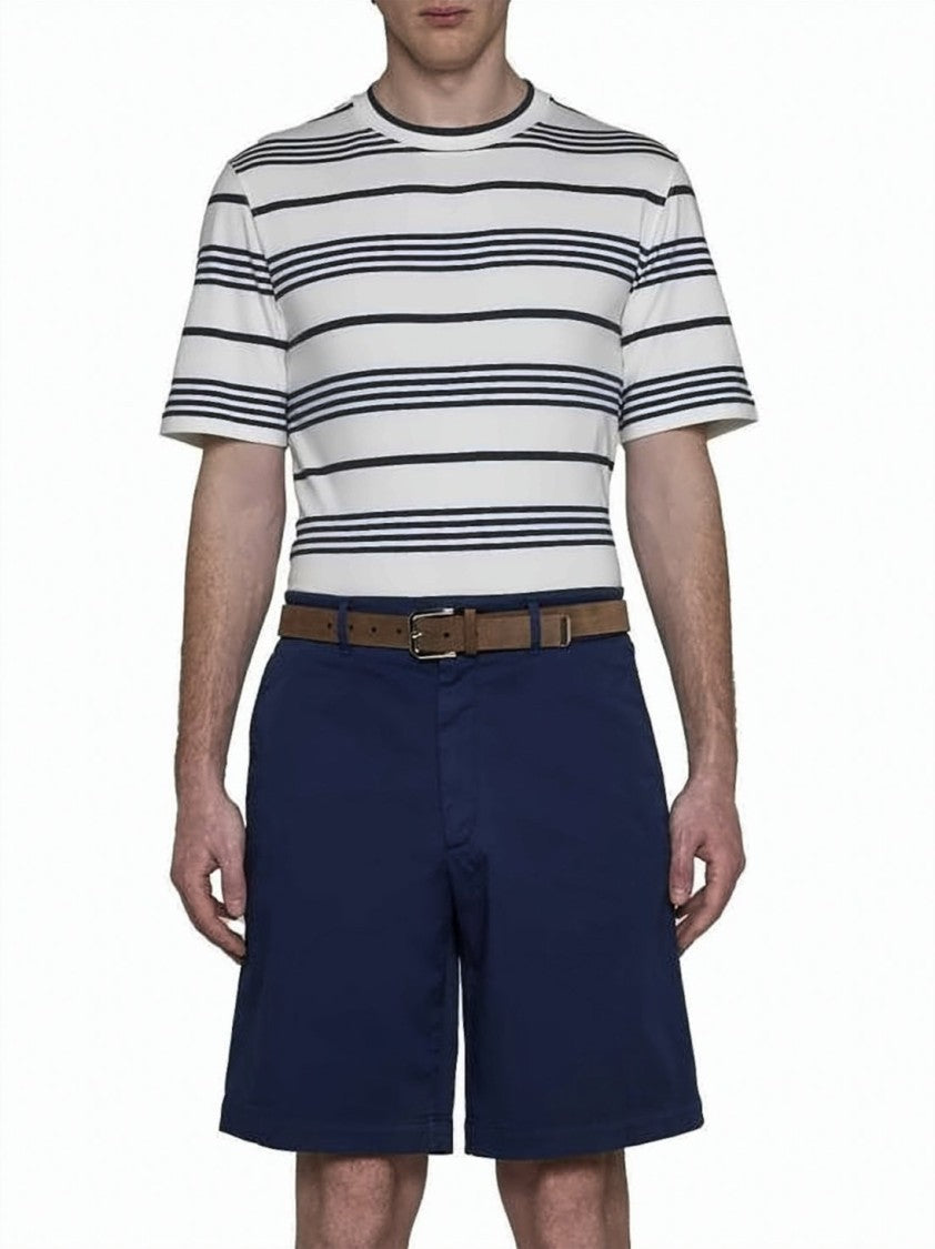 Brunello Cucinelli Garment-Dyed Bermuda Shorts With Tailored Silhouette