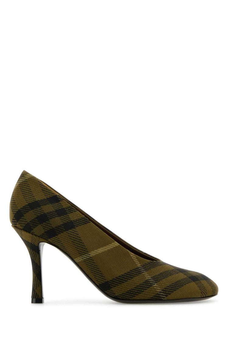 Burberry Embroidered Canvas Pumps
