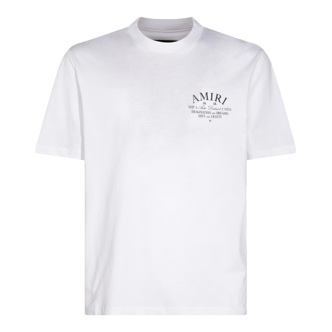 Amiri Short-Sleeve White T-Shirt With Minimal Logo Detail