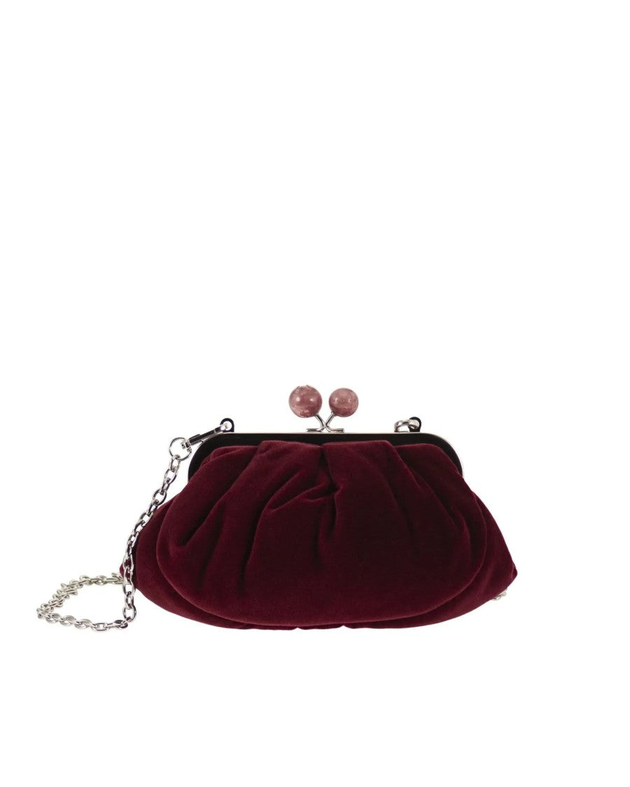Max Mara Gathered Cotton Velvet Clutch