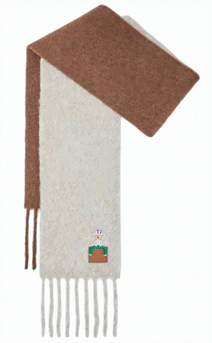 Loewe Two-Tone Alpaca And Wool Long Scarf