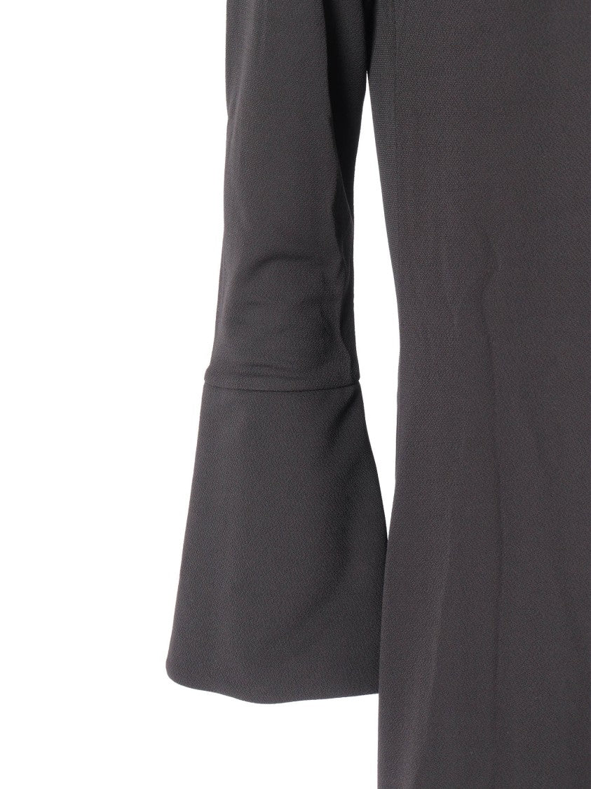 Emporio Armani Form-Fitting Black Dress With Minimalist Design