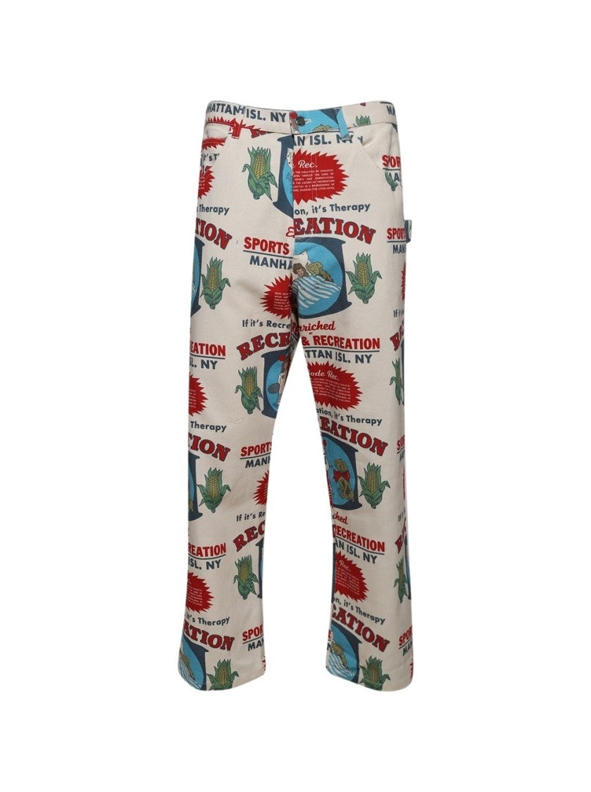 Bode Enrichment Knolly Brook Trousers White